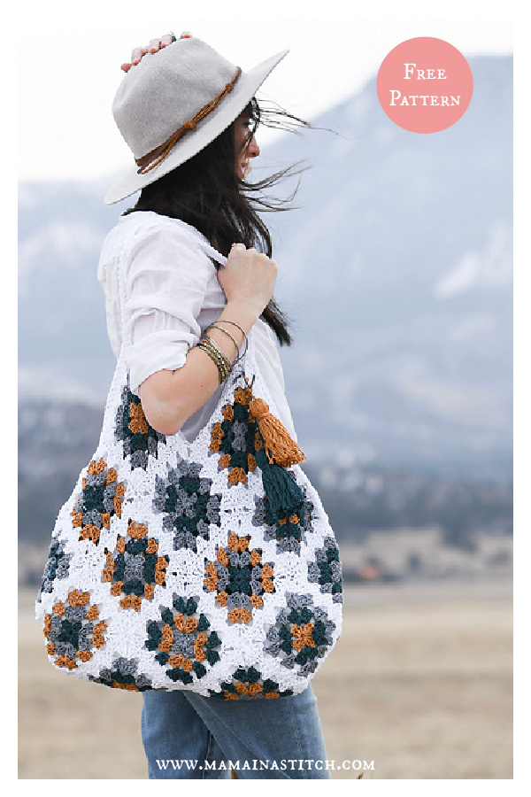 Magnolia Tote Bag Free Crochet Pattern