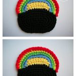 Pot O’ Gold Coaster Free Crochet Pattern