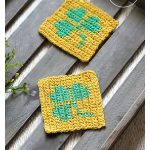 Shamrock Coasters Free Crochet Pattern