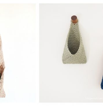 Simple Hanging Basket Free Crochet Pattern