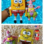 Spongebob and Patrick Star Amigurumi  Crochet Pattern