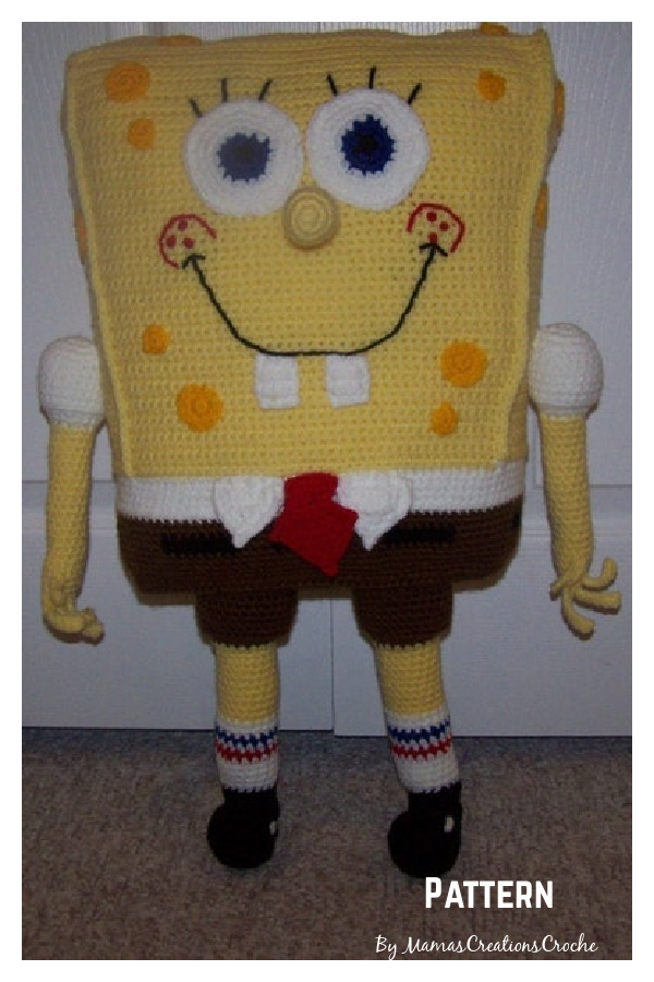 SpongyBob Amigurumi Crochet Pattern