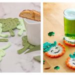 St. Patrick’s Day Coasters Free Crochet Pattern