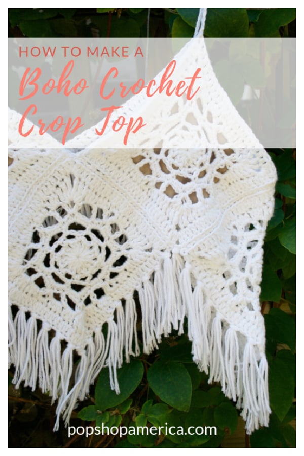 Boho Crop Top Free Crochet Pattern