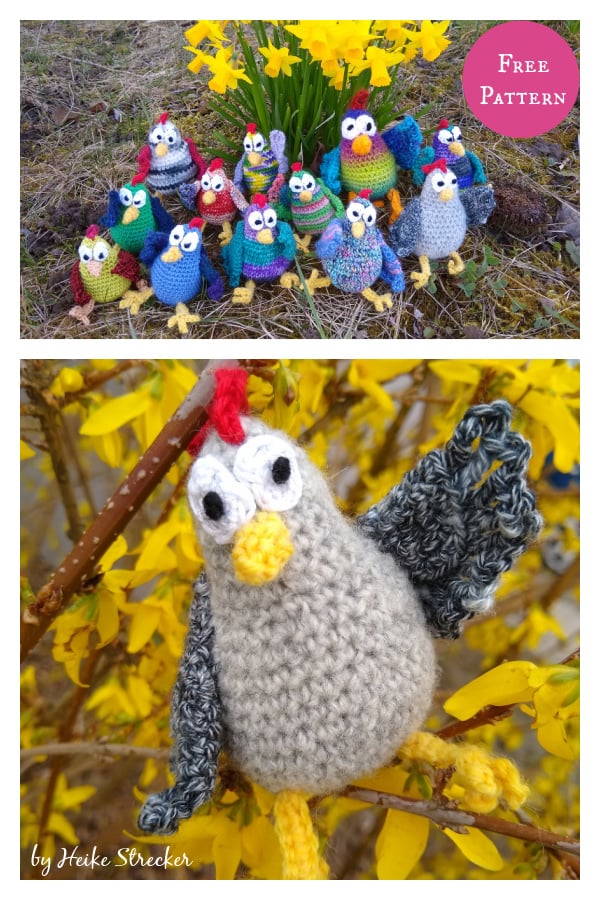 Crazy Chicken Amigurumi Free Crochet Pattern