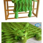 Dinosaur Baby Blanket Crochet Pattern