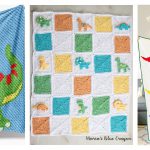 Dinosaur Blanket Crochet Patterns