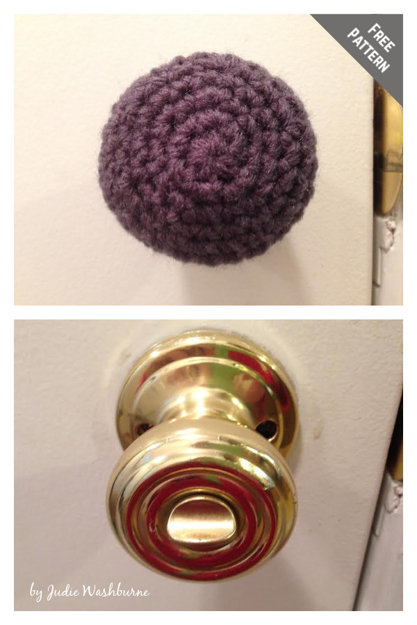 DoorKnob Safety Cover Free Crochet Pattern