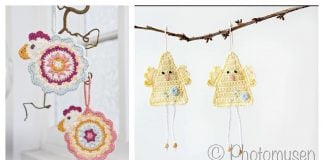 Easter Chicken Ornament Free Crochet Pattern