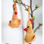 Easter Chickens Ornament Free Crochet Pattern