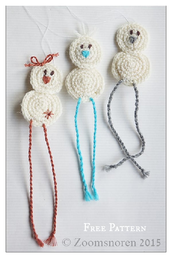 Easter chicken with Long Legs Ornament Free Crochet Pattern