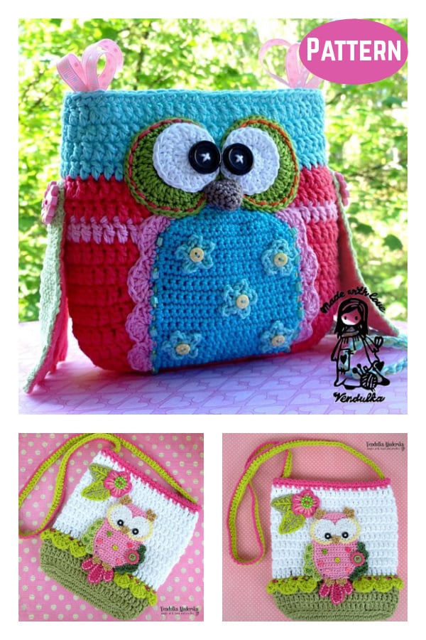 Owl Tote Bag Crochet Patterns 