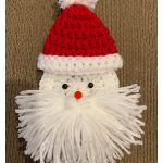 Santa Door Knob Cover Free Crochet Pattern