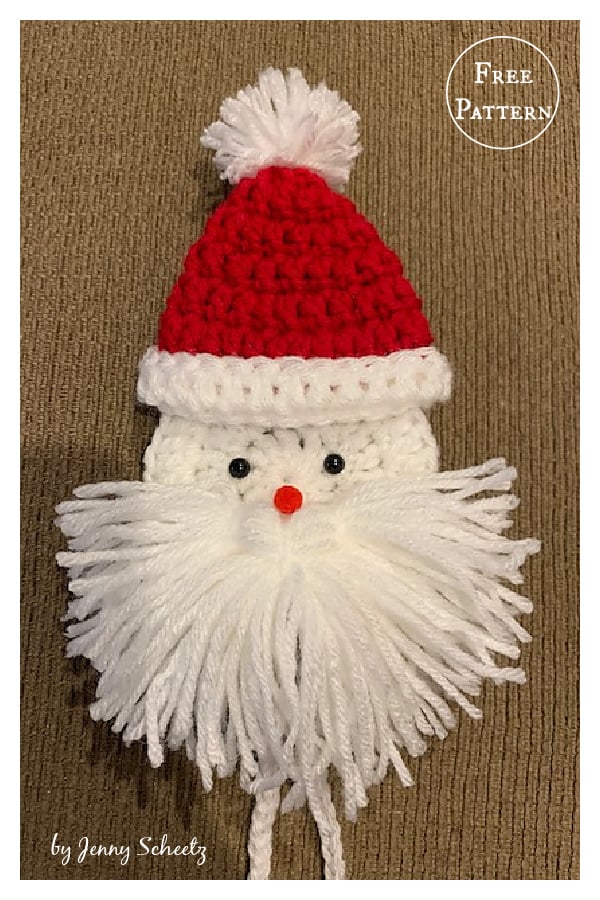 Santa Door Knob Cover Free Crochet Pattern