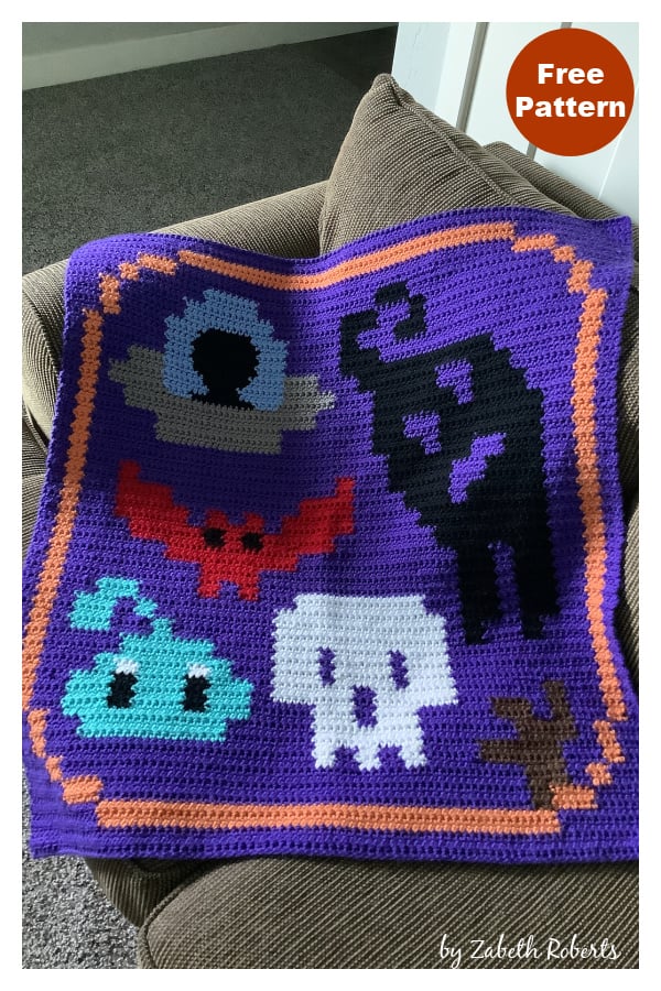 Stardew Valley Monster Blanket Free Crochet Pattern
