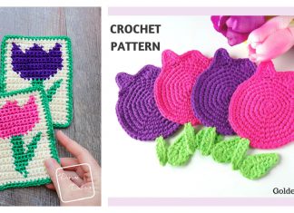 Tulip Coaster Crochet Patterns