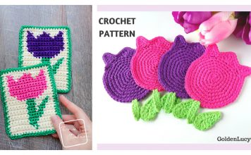 Tulip Coaster Crochet Patterns