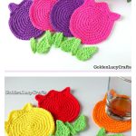 Tulip Coasters Crochet Pattern