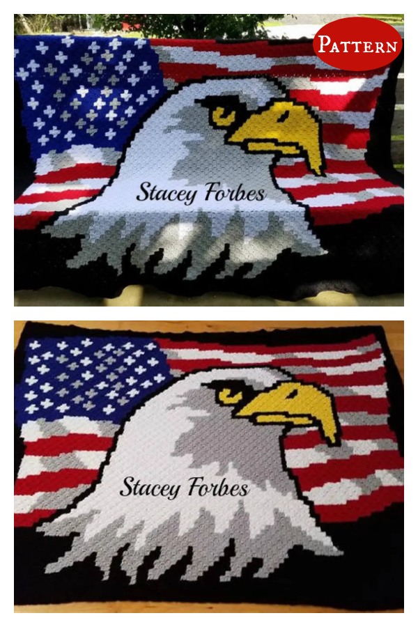 American Eagle Flag Crochet Pattern