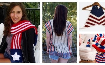 American Flag Inspired Projects Crochet Pattern - Apparel