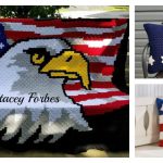 American Flag Inspired Projects Crochet Pattern – Blanket & Pillow