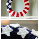 American Flag Wreath Free Crochet Pattern