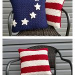 Americana Pillow Set Free Crochet Pattern