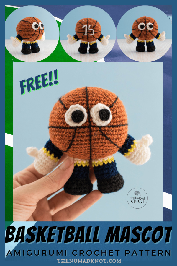 Basketball Mascot Amigurumi Free Crochet Pattern