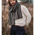 Bernard Houndstooth Scarf Free Crochet Pattern