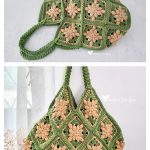 Bobble Flower Tote Bag Free Crochet Pattern