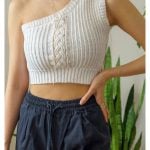 Cable Stitch Single Strap Top Crochet Pattern