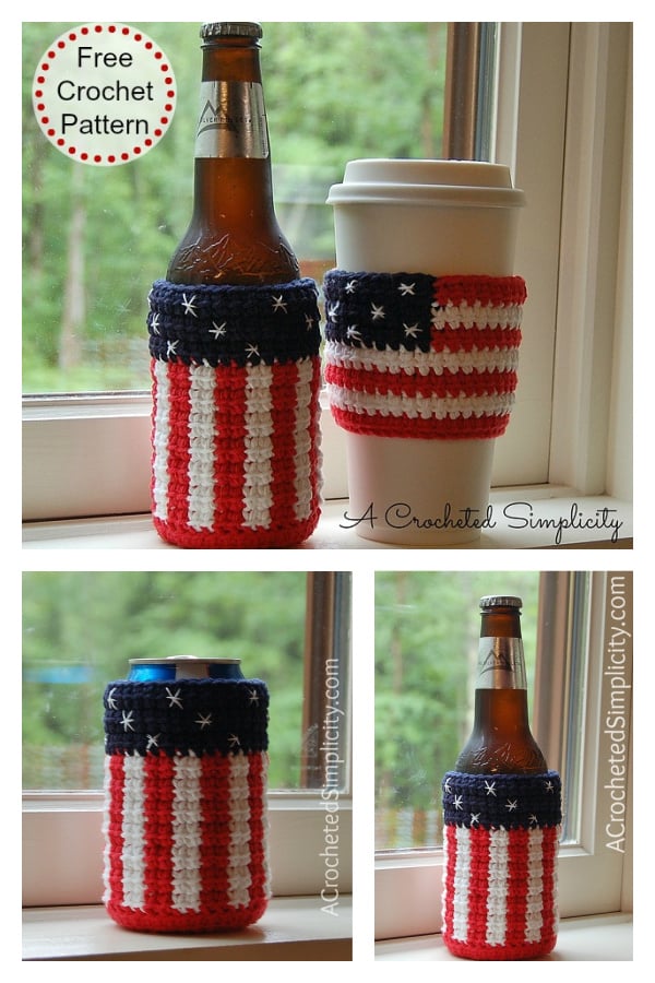 Celebrate Drink Cozy and Sleeve Free Crochet Pattern
