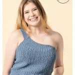 Ellie One Shoulder Summer Top Free Crochet Pattern