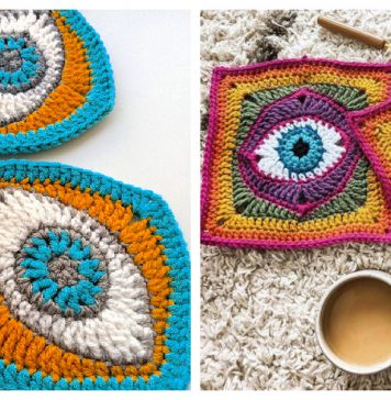 Eye Granny Square Crochet Patterns