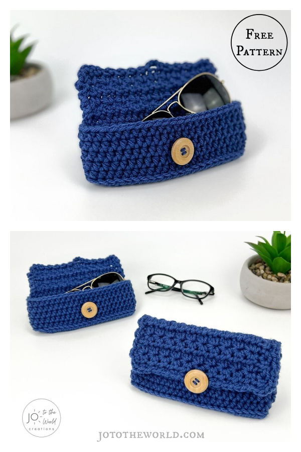 Glasses Case Free Crochet Pattern