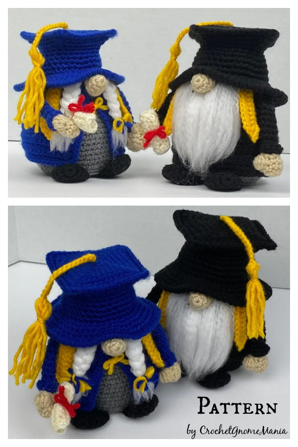 Graduation Gnome Crochet Pattern 