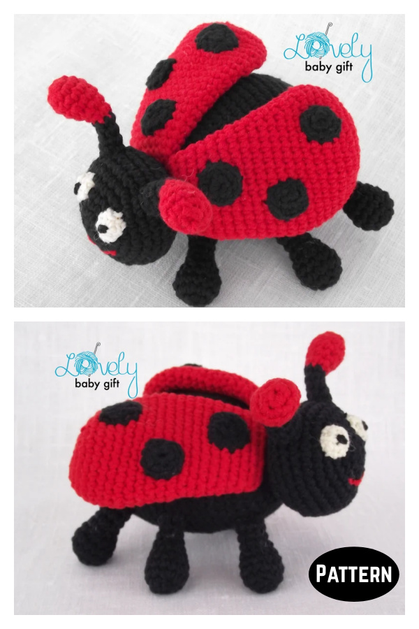 Ladybug Toy Amigurumi Crochet Pattern