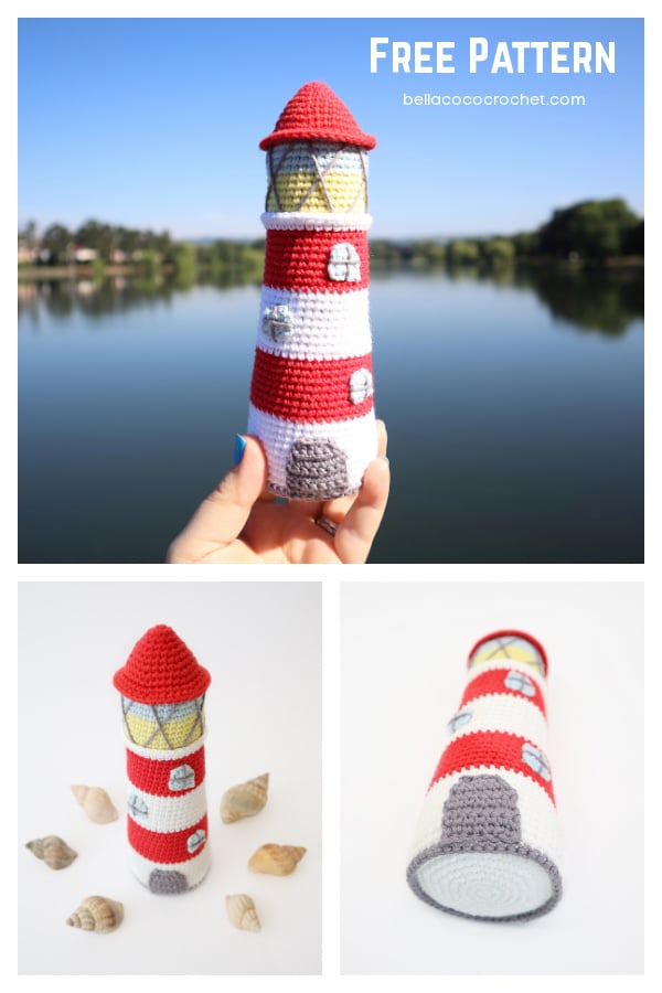 Lighthouse Amigurumi Free Crochet Pattern