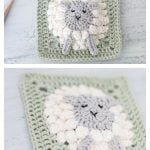 Little Lamb Granny Square Free Crochet Pattern