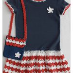 Patriotic T-Shirt Dress and Purse Crochet Pattern