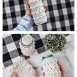 Picot Beverage Holder Free Crochet Pattern