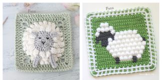 Sheep Granny Square Crochet Patterns