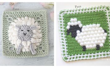 Sheep Granny Square Crochet Patterns