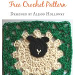 Sheep Granny Square Free Crochet Pattern