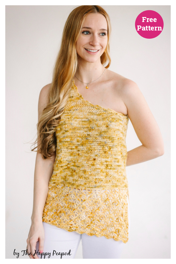 Solena Bold Shoulder Sleeveless Top Free Crochet Pattern
