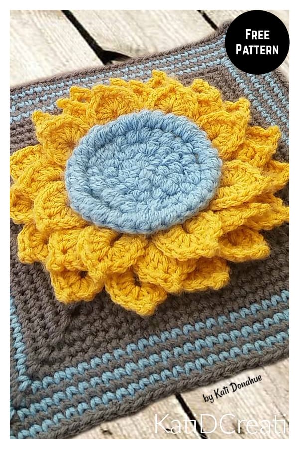Spring Dance Garden Flower Free Crochet Pattern
