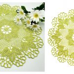 Spring Leaf Doily Free Crochet Pattern and Video Tutorial