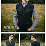 Summit Men’s Sweater Vest Crochet Pattern