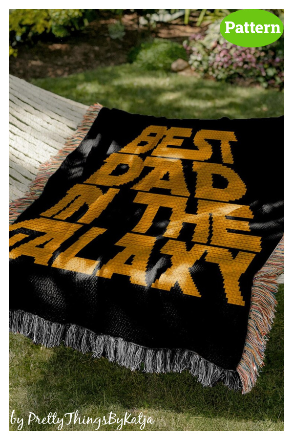 Tapestry Dad Blanket Crochet Pattern