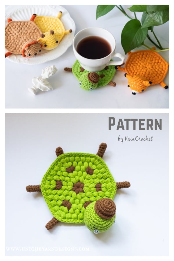 Tortoise Coaster Crochet Pattern